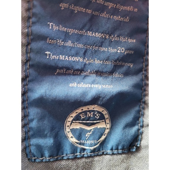 Em's of Madison, Gray Slim Fit Italian Preppy Academia Men's Chino Pants - Picture 5 of 11